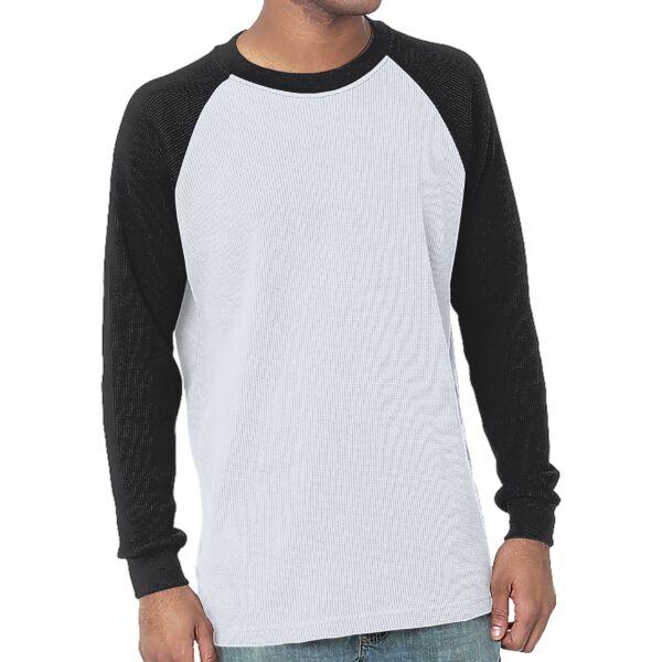 Men's USA Made Heavyweight Waffle Knit Thermal Raglan Shirt Thumbnail