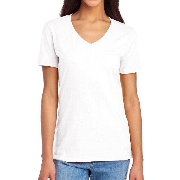 Ladies' Premium Blend V-Neck T-Shirt Thumbnail