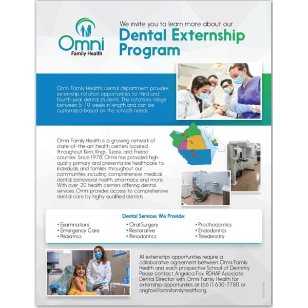 CE22K Dental Externship Program Flyer Thumbnail