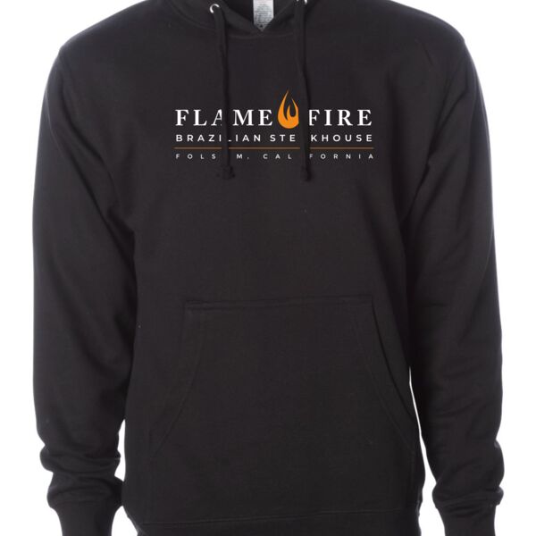 flame and fire_n6210 adult black hoodie_folsom Thumbnail