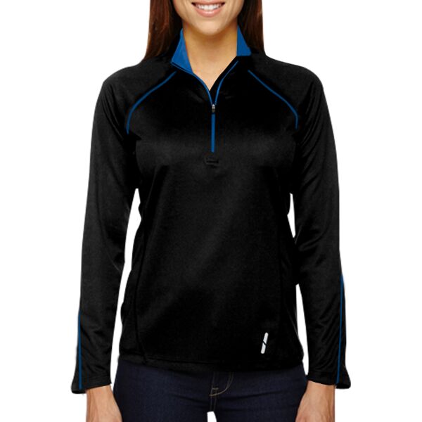 Ladies' Radar Quarter-Zip Performance Long-Sleeve Top Thumbnail