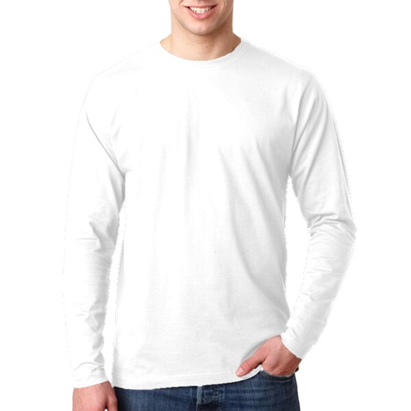 Organic Men's Ring-Spun Organic Cotton Long-Sleeve Crewneck Tee Thumbnail