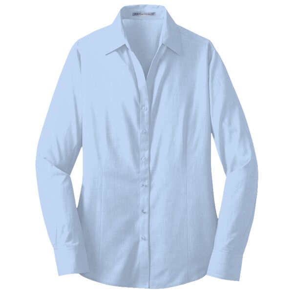 Ladies Crosshatch Easy Care Shirt Thumbnail