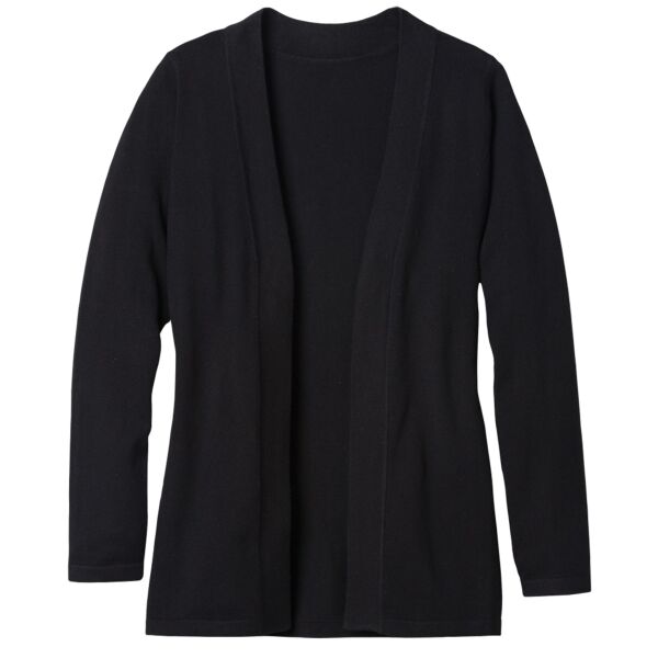 (OMNI) LADIES OPEN FRONT CARDIGAN Thumbnail