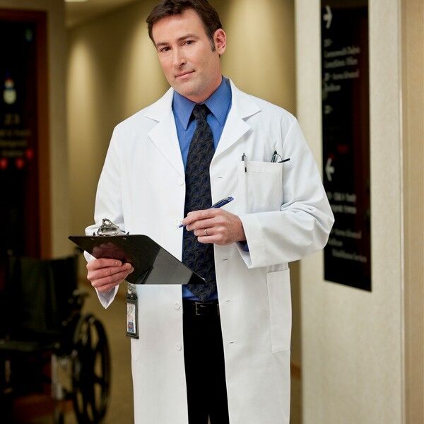 (KM) Men's 5 Pocket Labcoat - 40" Thumbnail