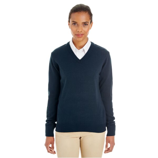Harriton Ladies' Pilblo V-Neck Sweater Thumbnail